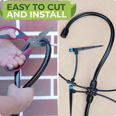 Check out Carpathen's push-to-connect irrigation systems and fittings: female coupler, 4-ways couplers, end plug, Tee Splitter, vortex push-to-connect drip emitter , 14